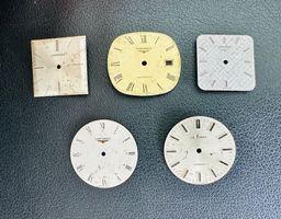 LONGINES - LOT DE 5 CADRANS