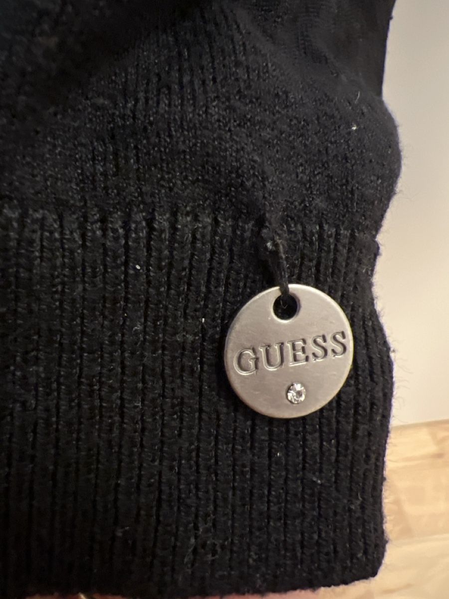 Guess Maglioni & Felpe: Schwarzer Guess-Cardigan mit Spitzendetails – Usato da Zug venduto da volpo0036 3