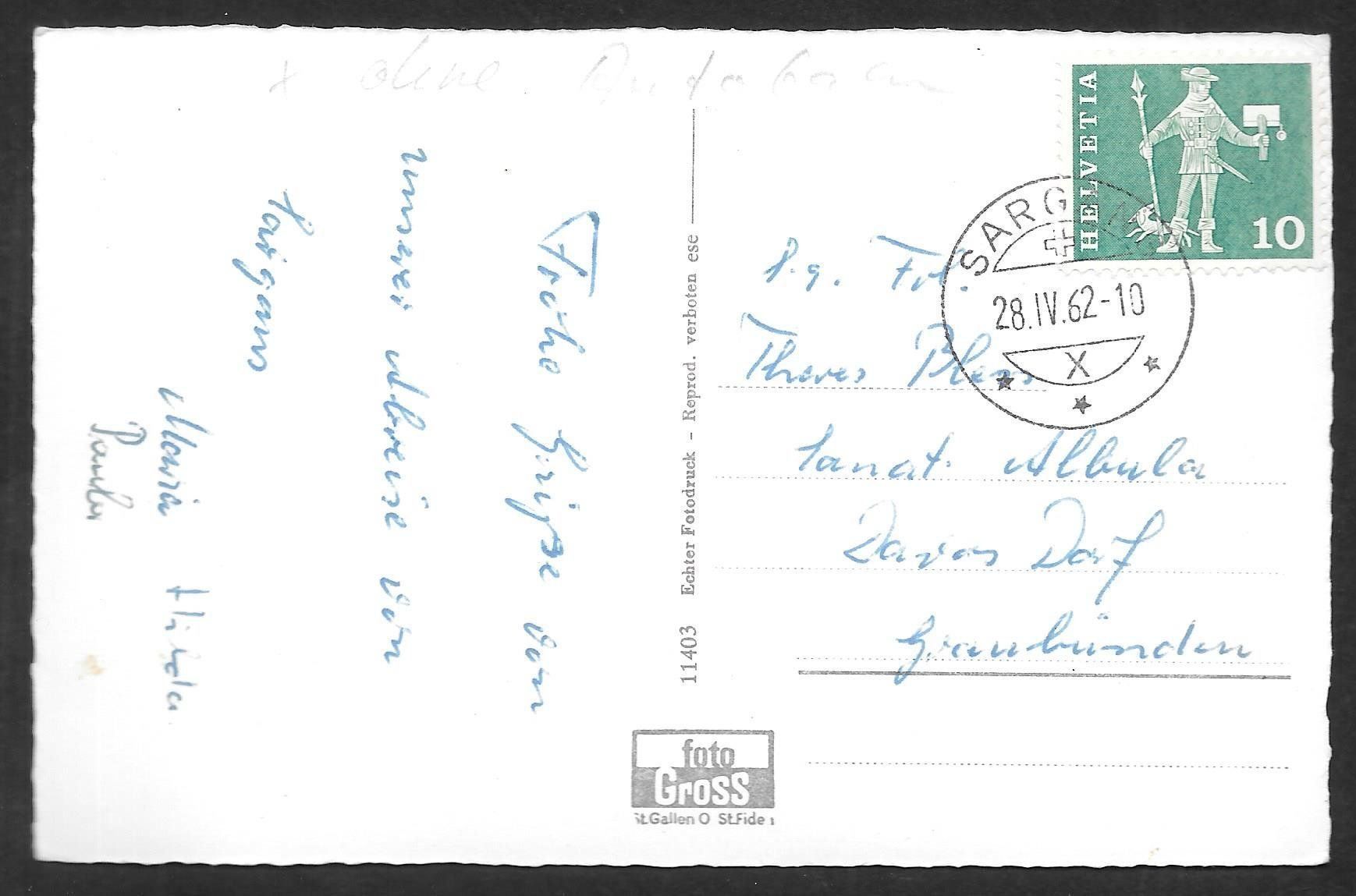 Cartes postales: Sargans Teilansicht – D'occasion à Olten par clotaldi 1