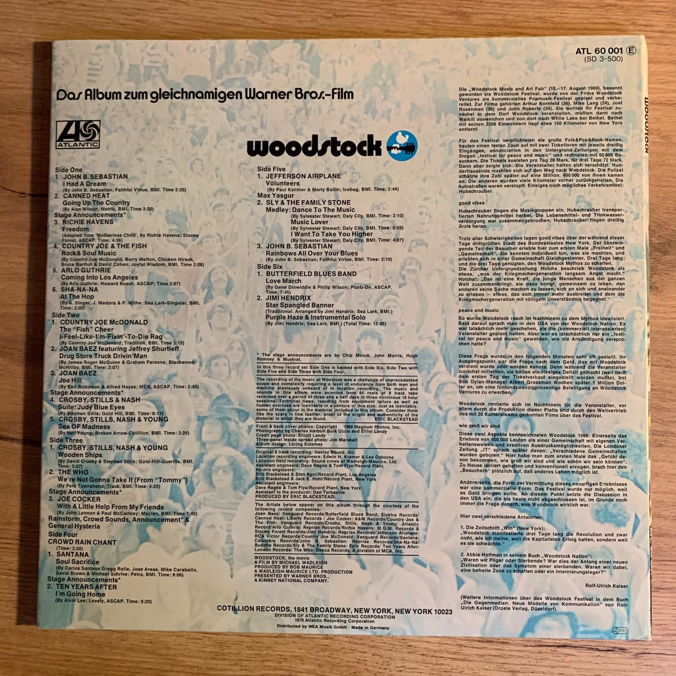 Vinyles: WOODSTOCK...RE GER...EX/EX – D'occasion à Gals par Diskopat 1