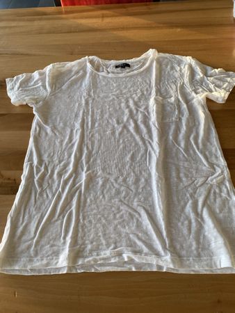 Leinen-T-Shirt, weiss, Gr. 36/38 von Rails