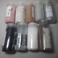 Deko Granulat und Steine Set diverse Farben 9 Dosen