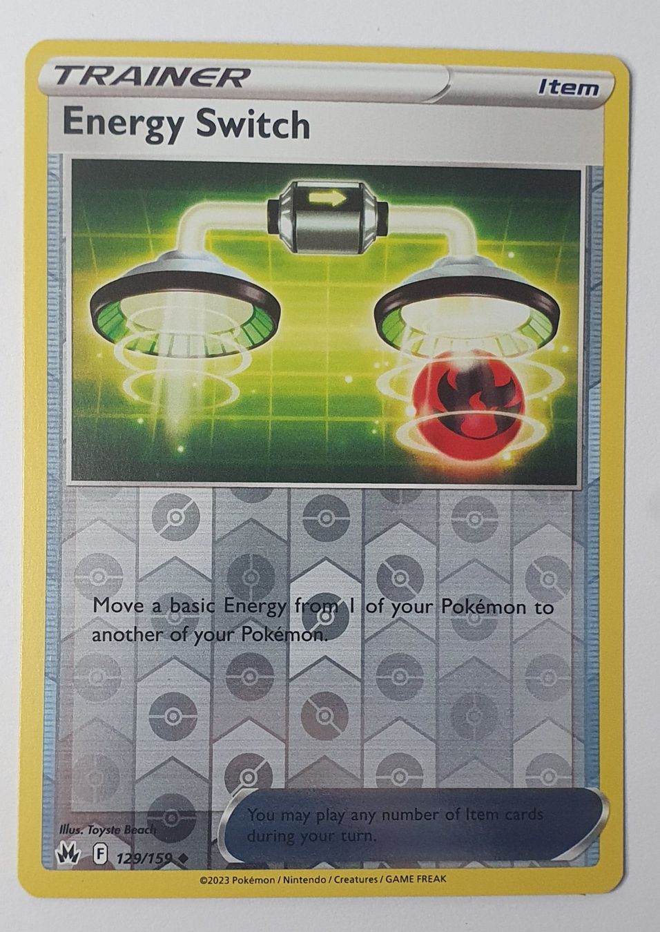 Pokémon Sammelbilder & Trading cards: Energy Switch - Crown Zenith 129/159 - Reverse Holo – Neu (gemäss Beschreibung) aus Gross von ArcanaGameshop