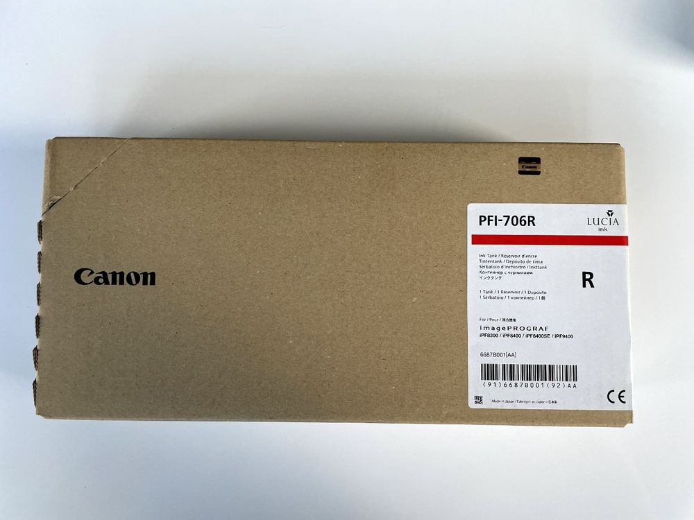 Canon imagePROGRAF iPF8300/iPF8400/iPF9400 Red Ink, PFI706R Kaufen