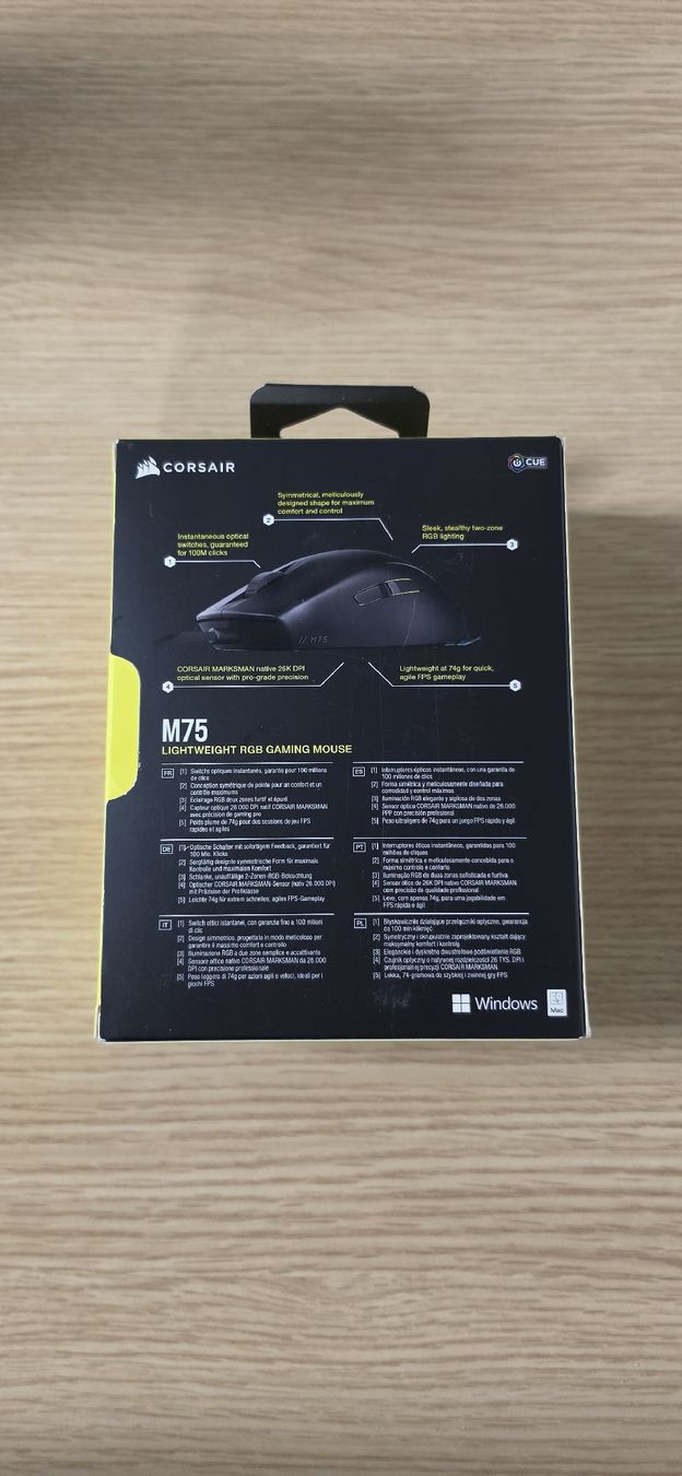 Corsair Mouse: Souris Corsair M75 Filaire – Nuovo (secondo la descrizione) da Les Avanchets venduto da daf_hnx6 1