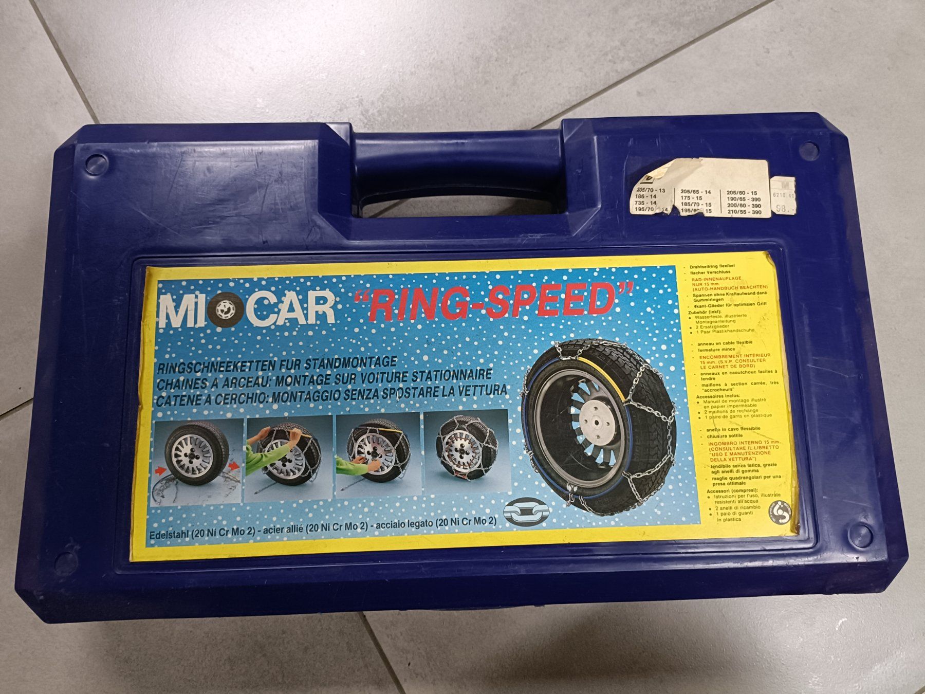Catene da neve: Schneeketten MIOCAR Ring-Speed PKW – Usato da Niederwil AG venduto da Eksternenberg