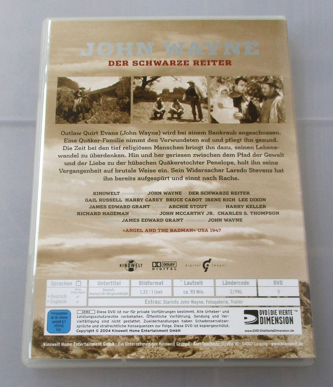 Tous les DVDs: DER SCHWARZE REITER - John Wayne – D'occasion à Wattwil par Muriel10 1