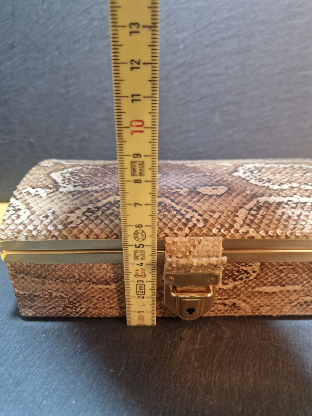 Schmuckkästen: Schmuckschatulle Echtes Schlangenleder mit Schlüssel – Gebraucht aus Winterthur von Sadega 8