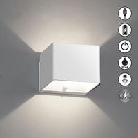 LED Aussen Wandleuchte Weiss 11 cm Breit