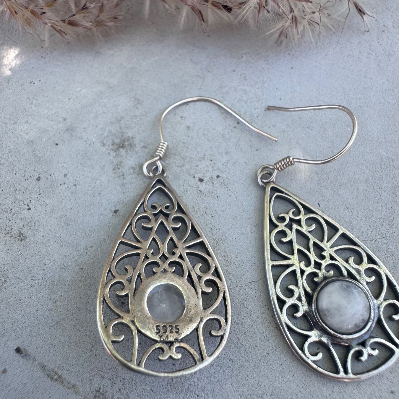 Orecchini pendenti & Orecchini a lobo: Wunderschöne Silber Ohrhänger in Blatt-Form mit Stempel – Nuovo e nell'imballaggio originale da Rombach venduto da Ivreajewels 3
