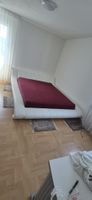 Bett aus Kunstleder Weiss 160x200cm 