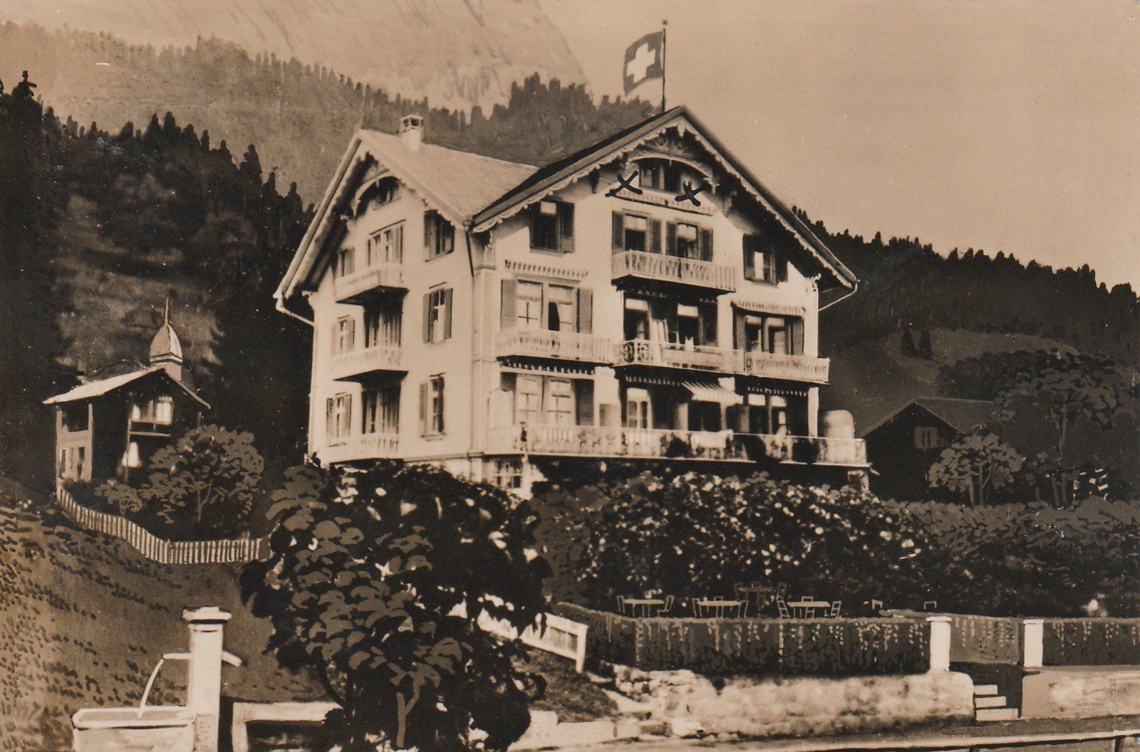 Cartoline postali: Beatenberg Hotel Silberhorn – Usato da Rorschacherberg venduto da fratovi2