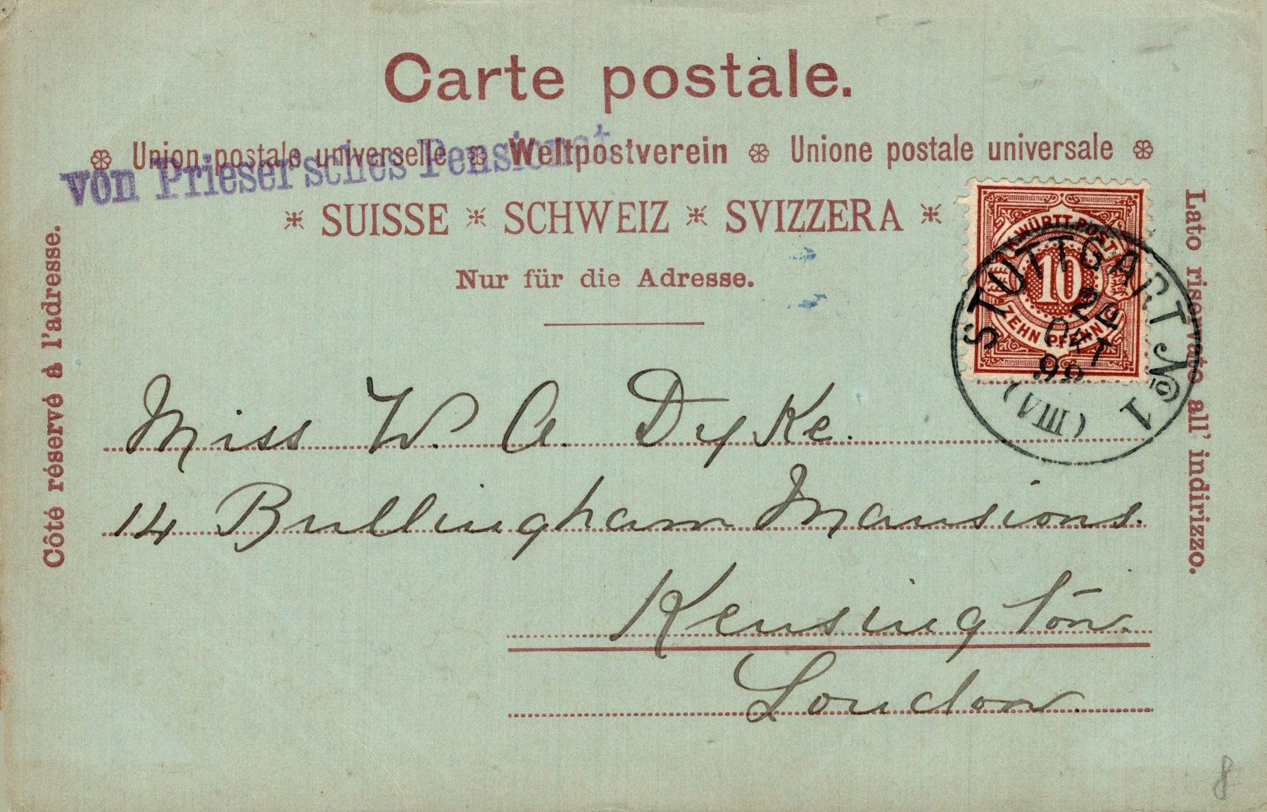Cartoline postali: Mondschein-LItho. Gruss aus Rorschach – Usato da Bronschhofen venduto da Astore 1