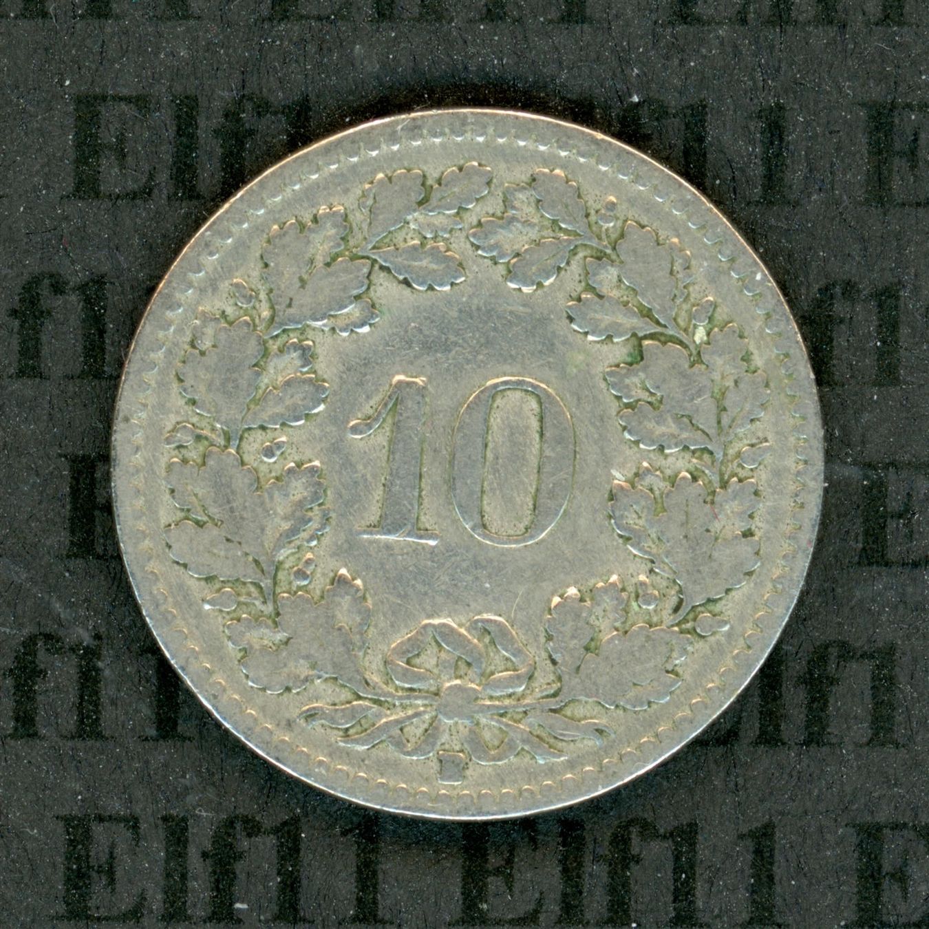 Tutti le monete: CHF___0.10 1907 s 10 Rappen – Usato da Widnau venduto da Elf11 1