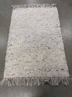 Teppich beige mit Fransen 190x130cm guter Zustand