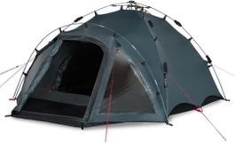 Campingzelt 3-4 Personen wasserdicht Blau 3L x 2,2B x 1,6H m