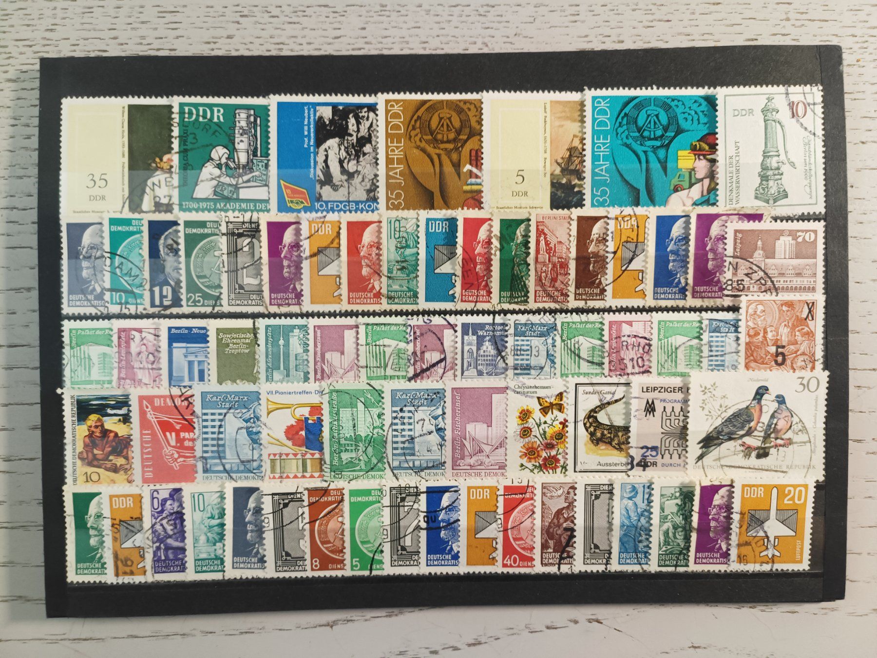 Tutti i francobolli: schönes DDR Lot gestempelt – Usato da Dübendorf venduto da goeggi79