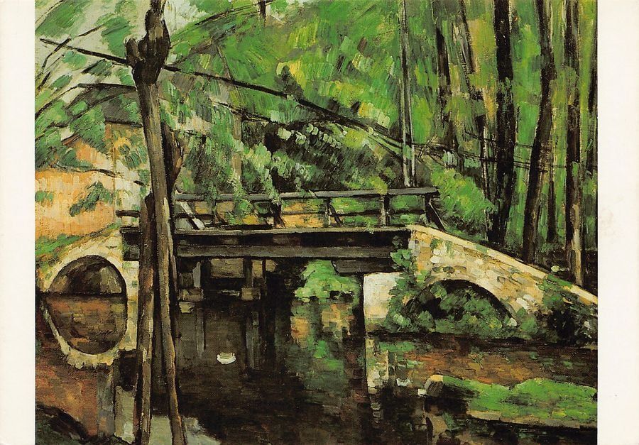 Cartoline postali: Kunst-AK, Paul Cézanne, Le pont de Maincy – Usato da Frauenfeld venduto da POML