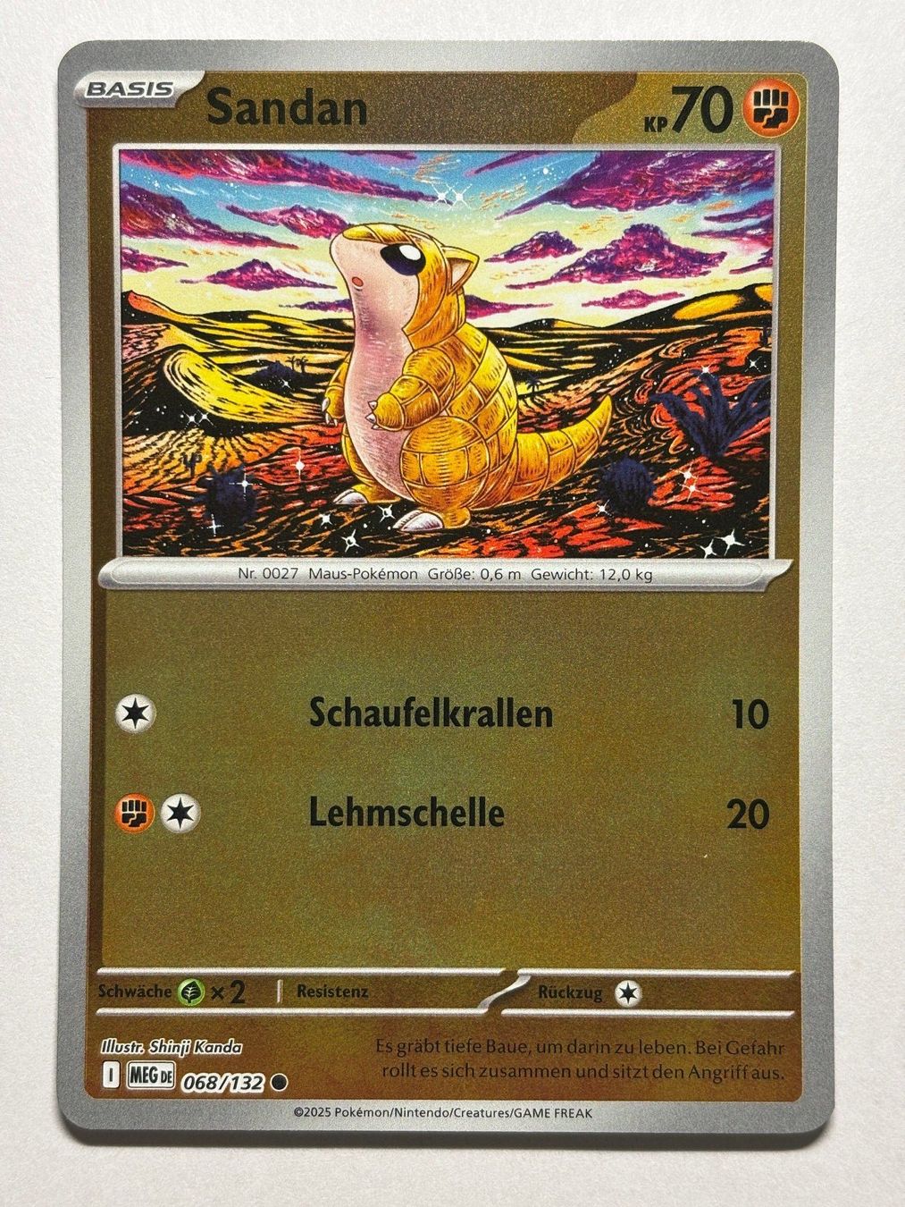Pokémon Carte collezionabili: Sandan (MEG 68) - Reverse Holo - DE – Usato da Allschwil venduto da bul_5pmr
