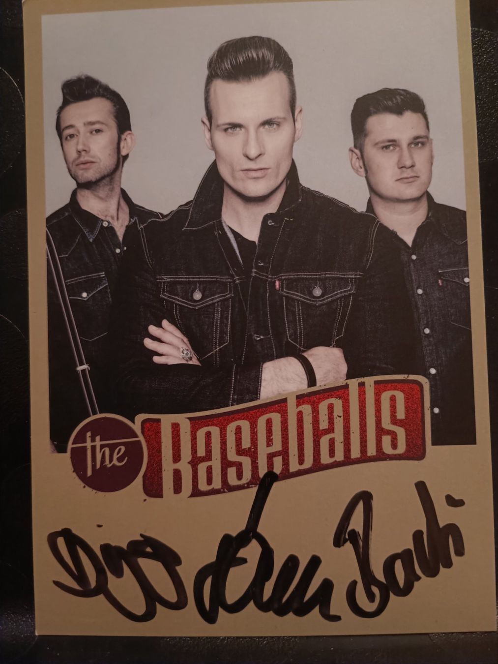 Autografi: The Baseballs - Handsigniert alte Autogrammkarte – Usato da Menziken venduto da Artographs