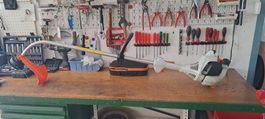 Stihl FS45, funktioniert, neu Fadenkopf