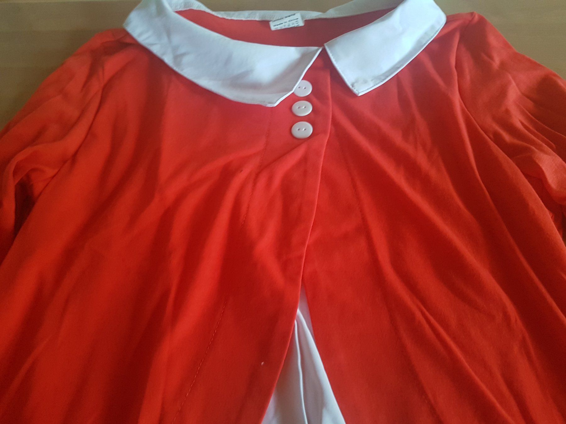 Tuniche: Blouse - tunique rouge blanche taille M – Usato da Villiers venduto da san_jn5w 3
