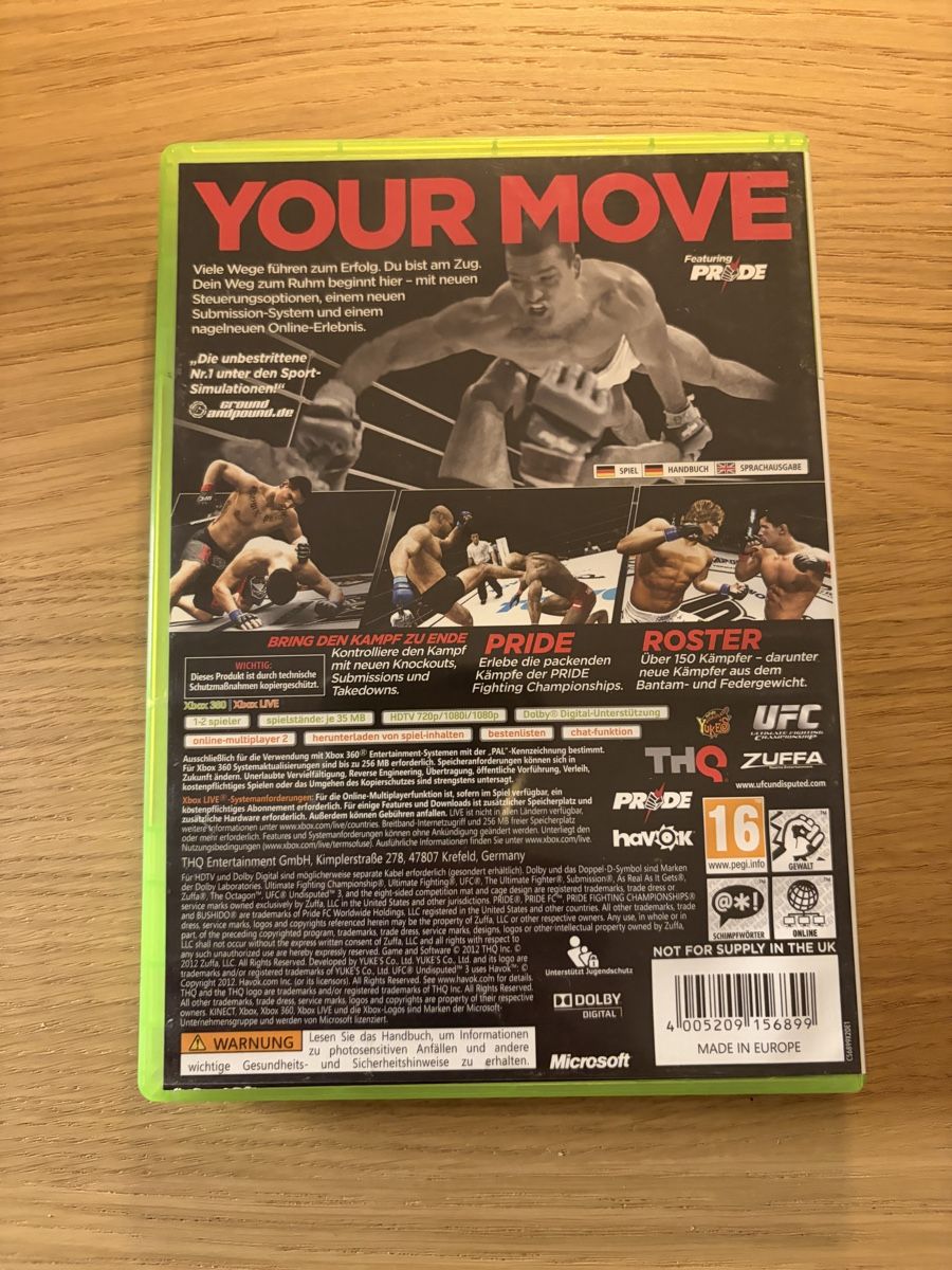Microsoft Giochi: UFC Undisputed 3 - Xbox 360 – Usato da Pully venduto da FunkyGames 1
