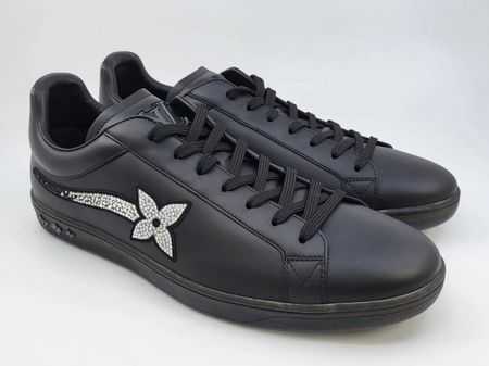 LOUIS VUITTON Luxemburg Swarovski Rhinestones Low Sneaker 42