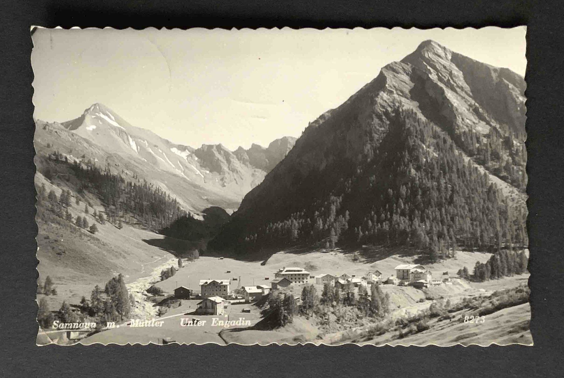 Cartoline postali: AK Samnaun M Muttler Unter Engadin – Usato da Goldau venduto da artelier1