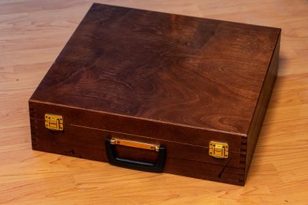 Holz Kassette/Holzbox mit Tragegriff