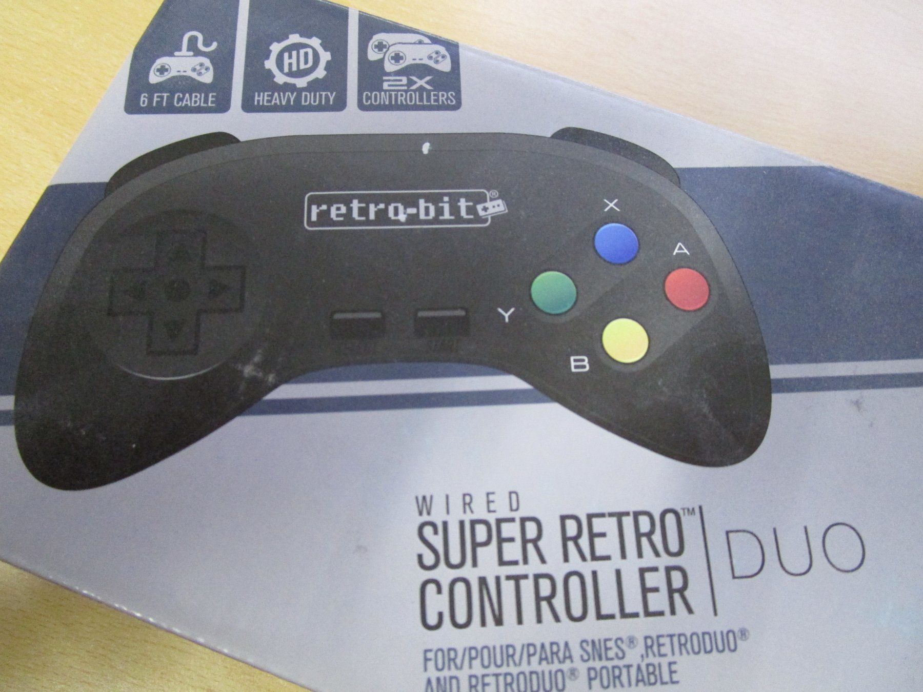 Controller: 2 x Super Retro Controller Super Nintendo Joypads - Neuware – Nuovo e nell'imballaggio originale da Goldau venduto da agestuffer 3
