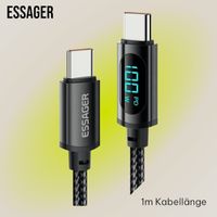 ESSAGER USB-C zu USB-C Kabel / 100W / 1m Kabellänge