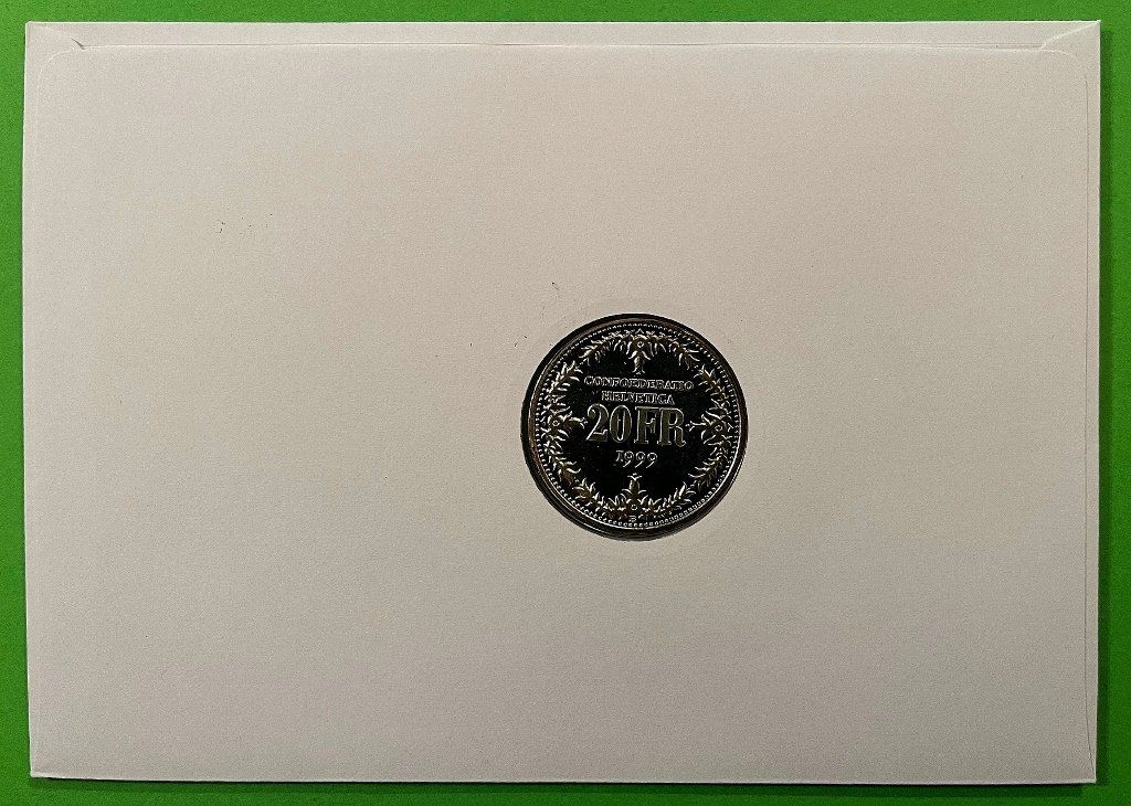 Tutti le monete: Numis-Brief 20 Fr. Silber 1999 Lindauer Bote Selten **TOP** – Nuovo e nell'imballaggio originale da Anzère venduto da Strogoff1 1