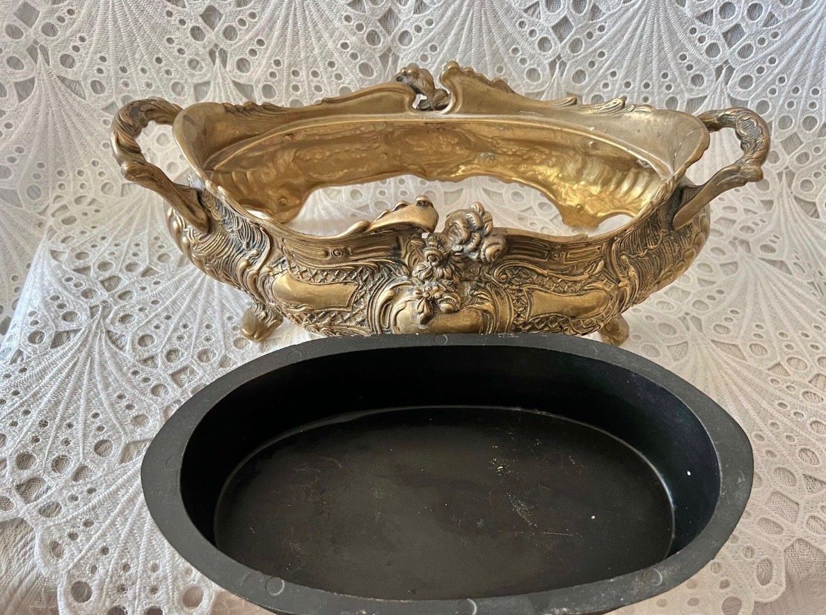 Vasi per fiori: Messing Jardiniere Blumentopf 3500Gram – Usato da Adligenswil venduto da blossom_snap 8