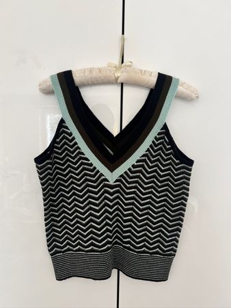 Mango Casual Knitted Tank Top, Size S