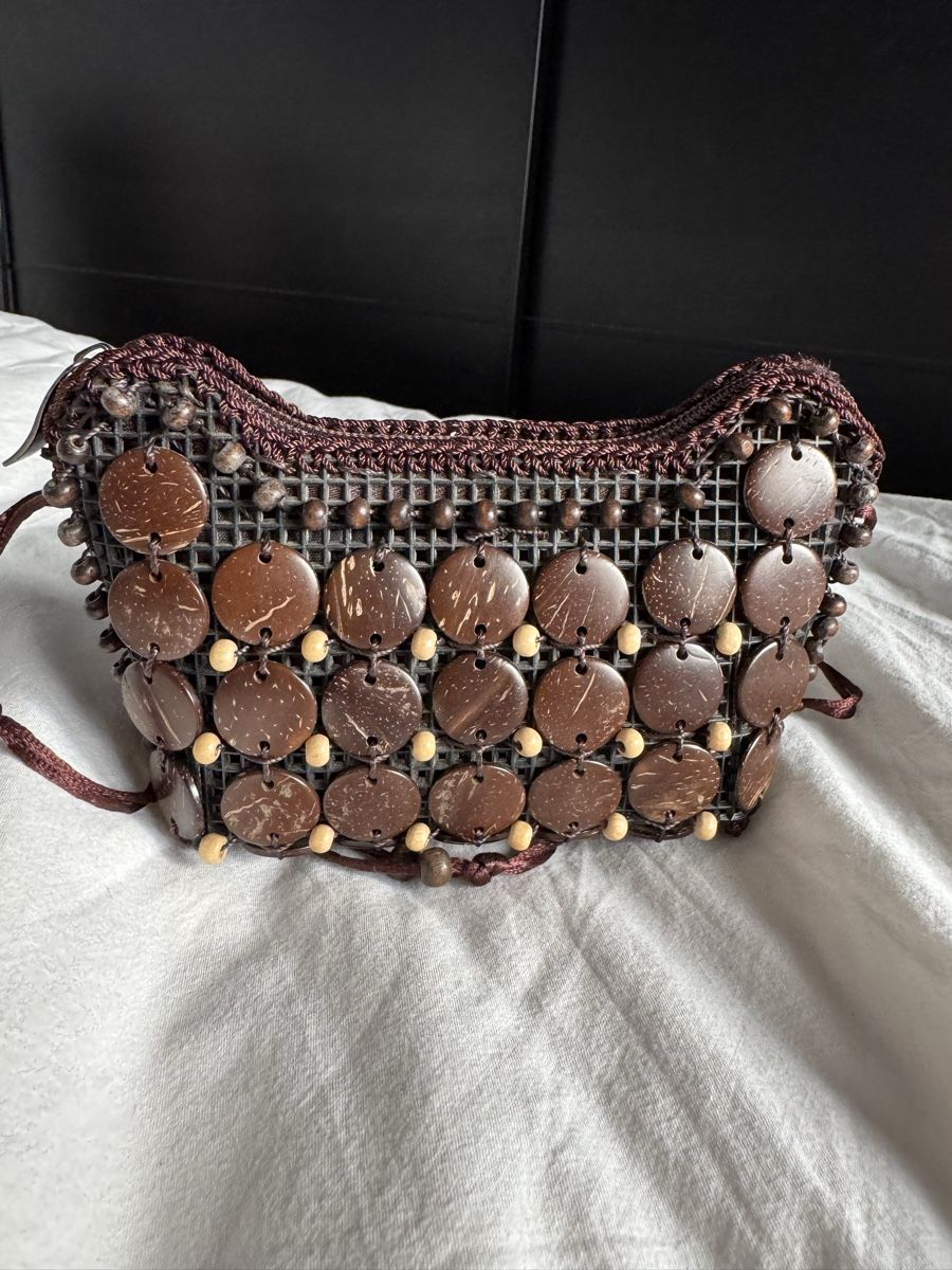 Borse da donna: Small Coconut Shell Beads Bag - New - Handmade in Peru – Nuovo (secondo la descrizione) da Zürich venduto da olalinda 5