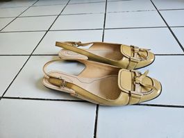 Tod's Slingback Ballerinas, Lackleder, Grösse 37-37.5
