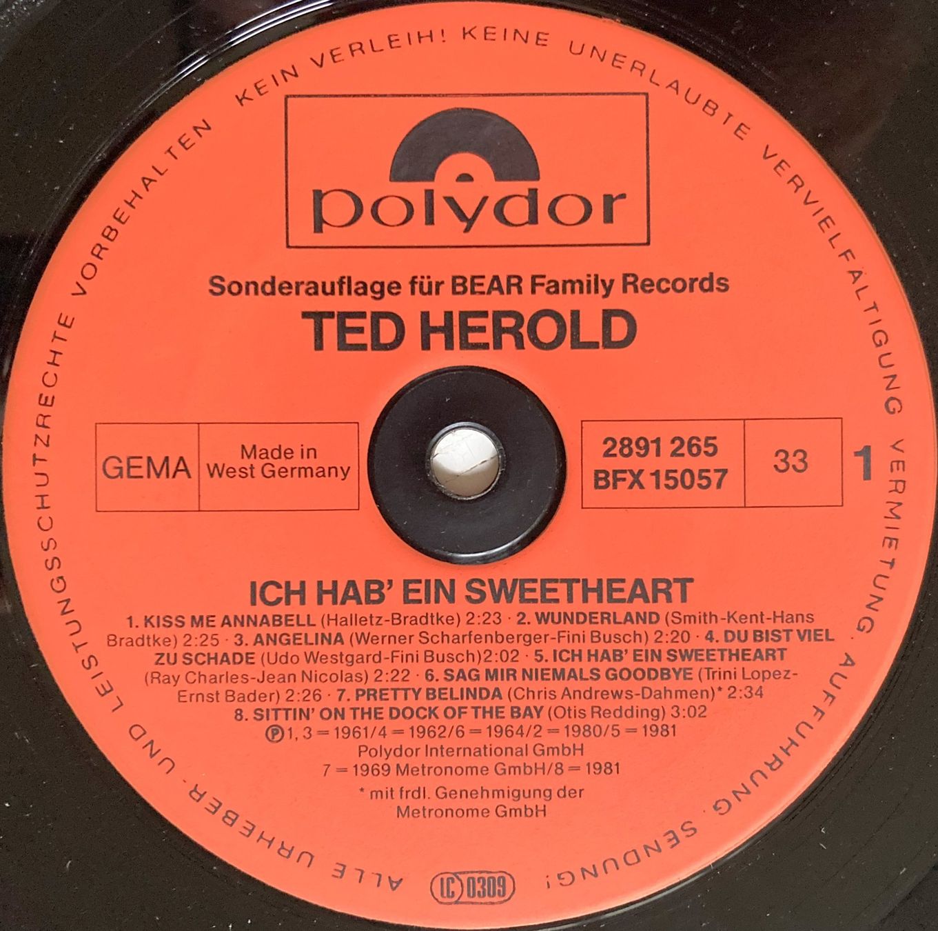 Vinyles: TED HEROLD - TED – D'occasion à Bottens par hotter-than-hell 2