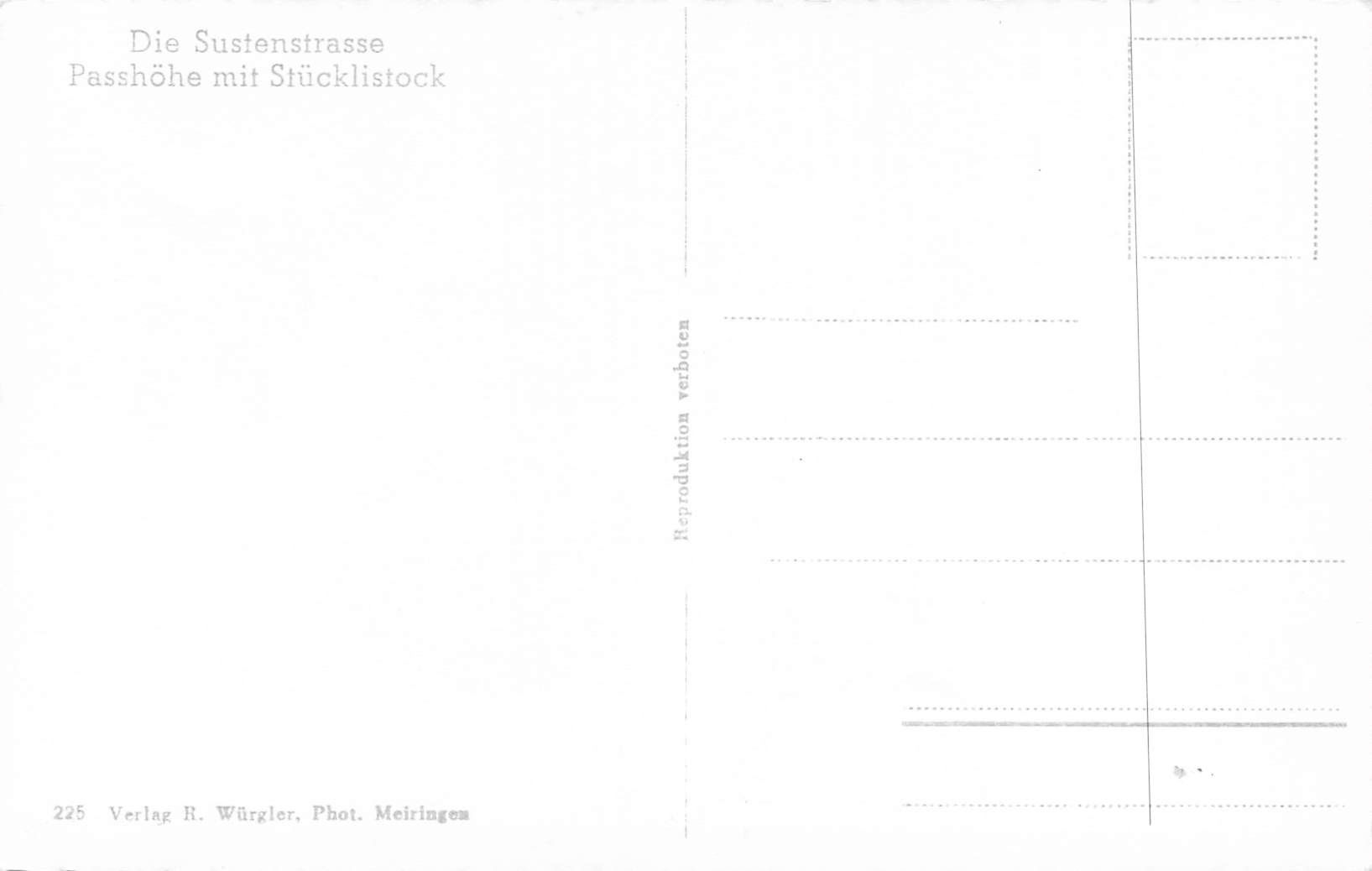 Cartoline postali: Die sustenstrasse Passhöhe mit stücklistock Schneepflug – Usato da Biasca venduto da Blenio71 1