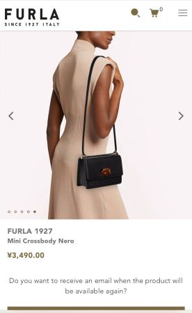 Furla 1927 S crossbody 24 Black