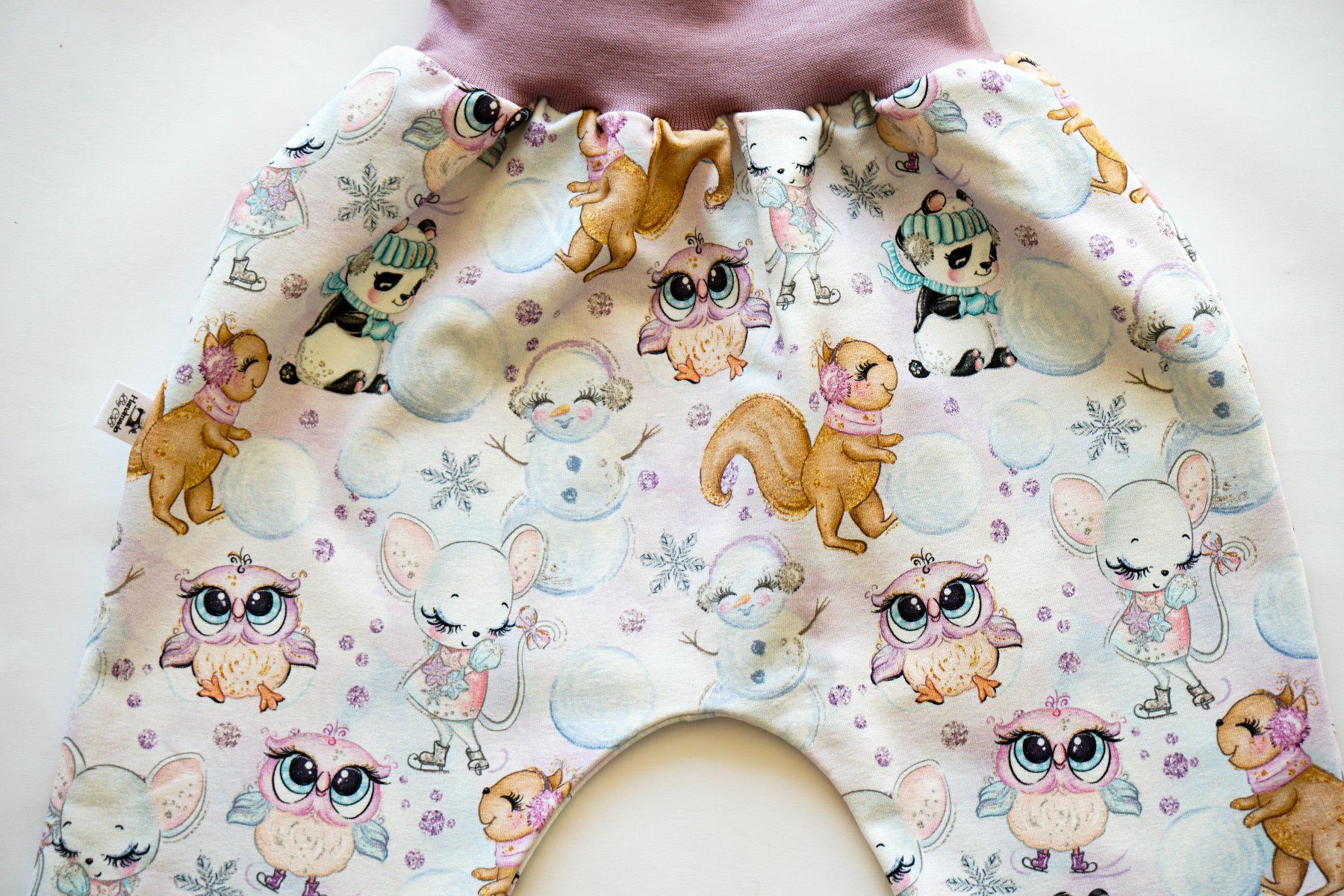Pantaloni: Sweat Pumphose mit Eulen/Panda/Eichhörnchen Gr.80/86 - NEU – Nuovo e nell'imballaggio originale da Zürich venduto da sambaum 4