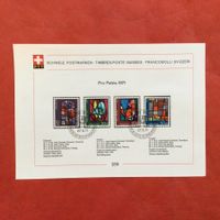 PTT Sammelblatt Nr. 259 Pro Patria 1971 B150 - B153