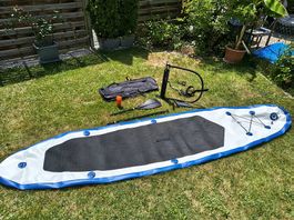 SUP-Board Aufblasbar Blau - Weiss