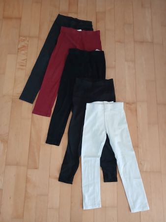 5 Leggins Mädchen Gr.110-116