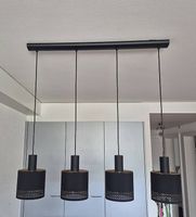Esstischlampe schwarz-gold
