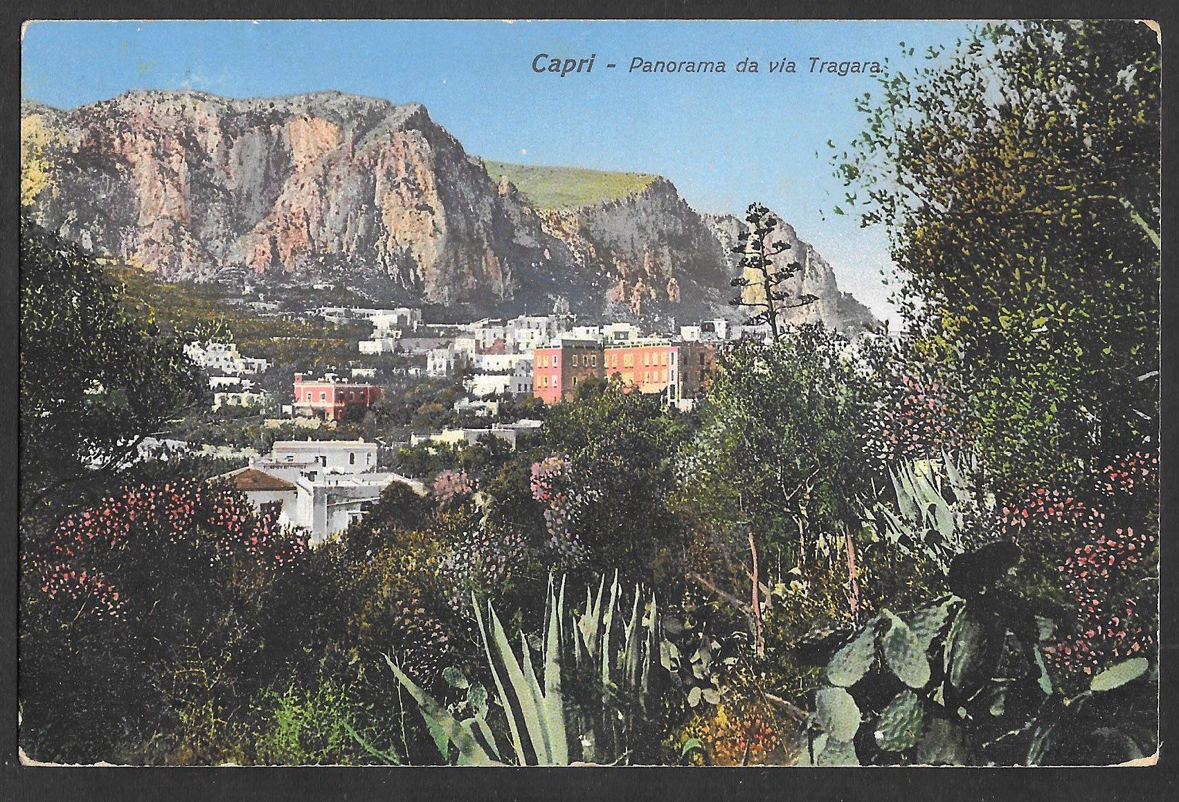 Cartoline postali: Capri Panorama da via Tragara – Usato da Olten venduto da clotaldi
