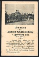 Ganzsache PP8C2: Hamburg, Einladung Allg