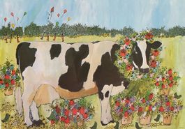 Susan Pear Meisel   "Cow"   Farboffsetlithographie