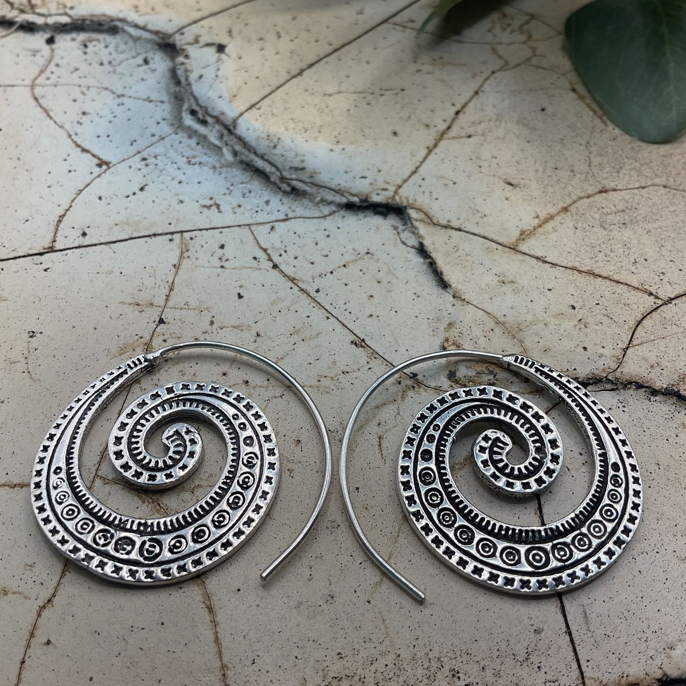 Orecchini pendenti & Orecchini a lobo: Spiralofrringe in Sterlingsilber – Nuovo (secondo la descrizione) da Luzern venduto da S.Kern01 1