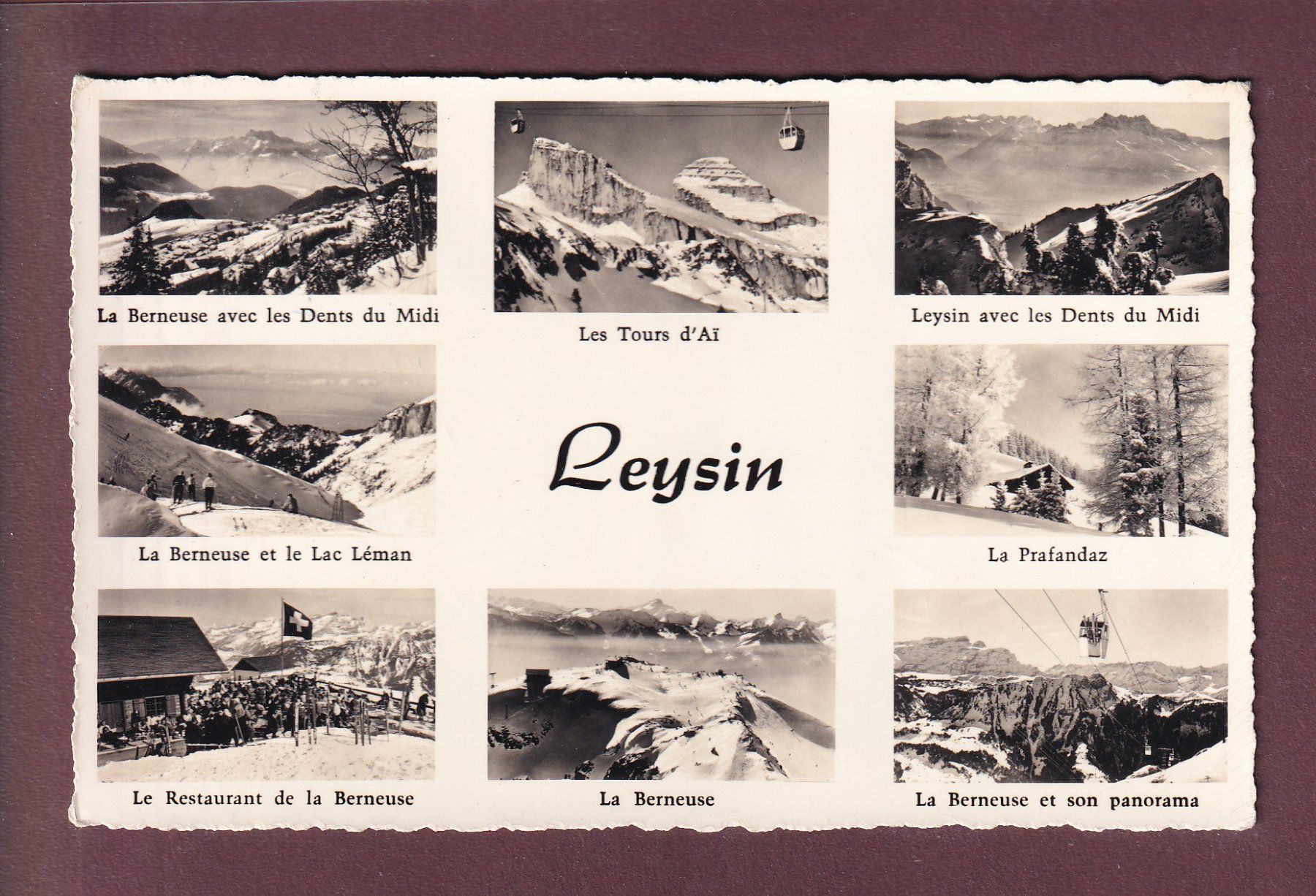Cartes postales: LEYSIN - 8 images - 1964 – D'occasion à Pully par nicecards